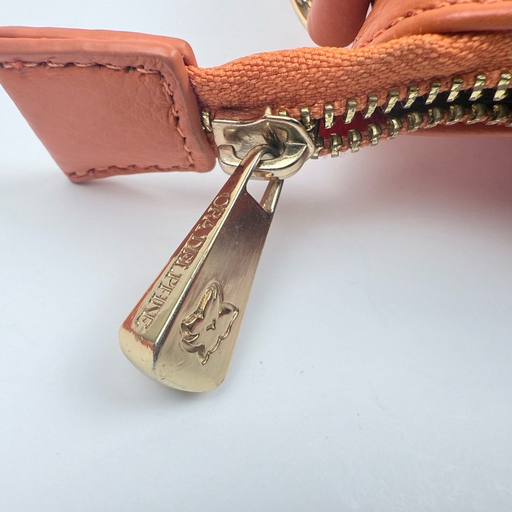 Ora Delphine Eden Leather Tote Bag in Clementine / Orange Leather $398 MSRP - Picture 12 of 15